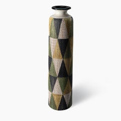 Seta Series Triangles Decorative Vase by Aldo Londi