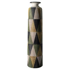 Seta Series Triangles Decorative Vase by Aldo Londi