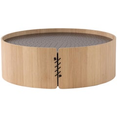 Setacci Large Coffee Table with Wood Frame and Metal Top by Amura Lab