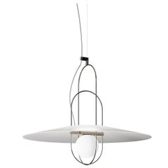 Setareh Pendant Lamp with Glass Diffuser by Francesco Librizzi for Fontana Arte