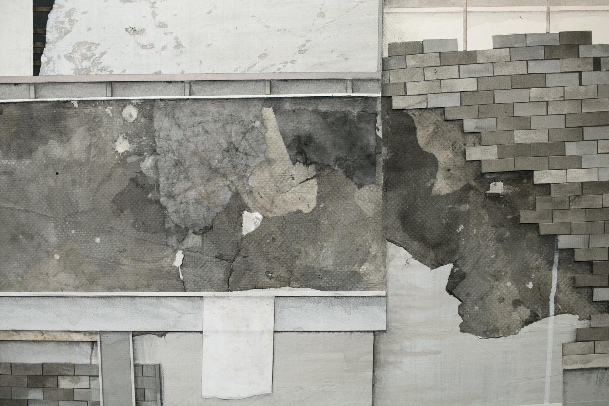 Fragments V - Brown Abstract Drawing by Seth Clark