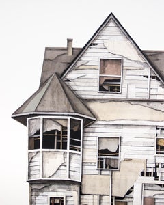 "House Studies Series VII", Collage aus Papier und Zeichnung, architektonisch