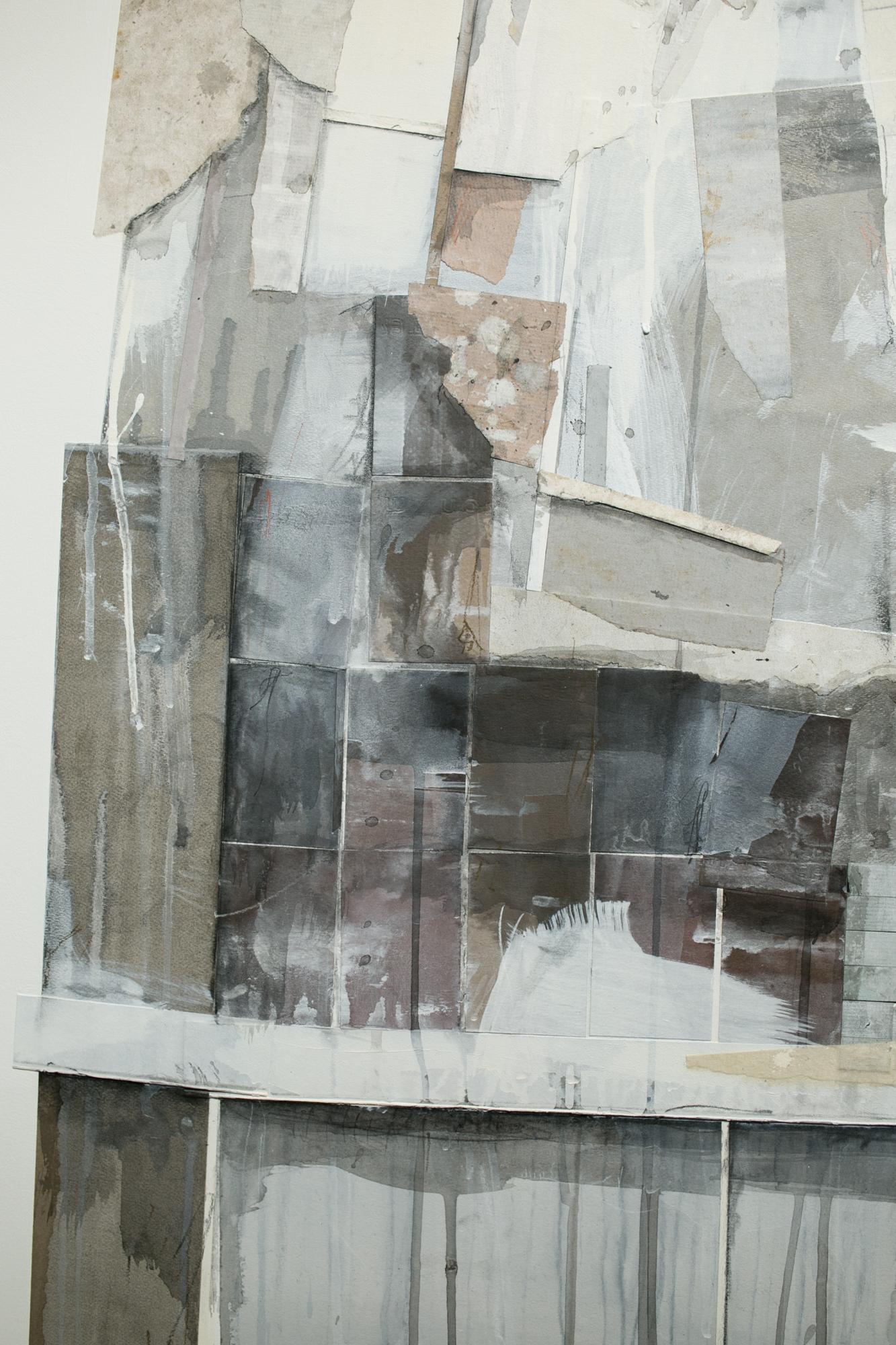 Se trata de una obra original en papel, carboncillo, pastel, grafito y acrílico sobre panel de madera de Seth Clark que mide 48