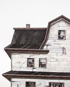 "Estudios de casas Serie V", Collage de papel y dibujo por capas, Arquitectónico