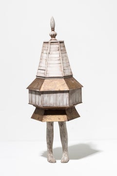 "Neighborling Maquette 25" Mixed Media Architectural Sculpture by Seth Clark