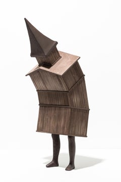 "Neighborling Maquette 30" Personified House Structure as Tabletop Sculpture