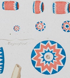 "Coin Beads--Western US Wilderness Expedition, " Color Lithograph by Seth Eastman