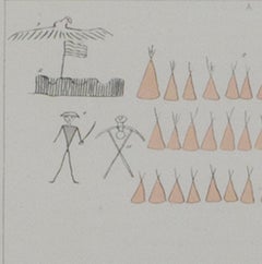 "Dahcota Mission of Peace 1820, Warning Against Tresspass, " by Seth Eastman