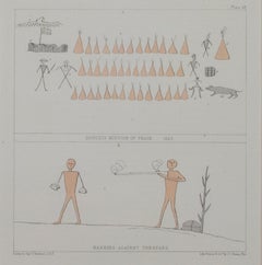 "Dahcota Mission of Peace 1820, Warning Against Tresspass, " by Seth Eastman