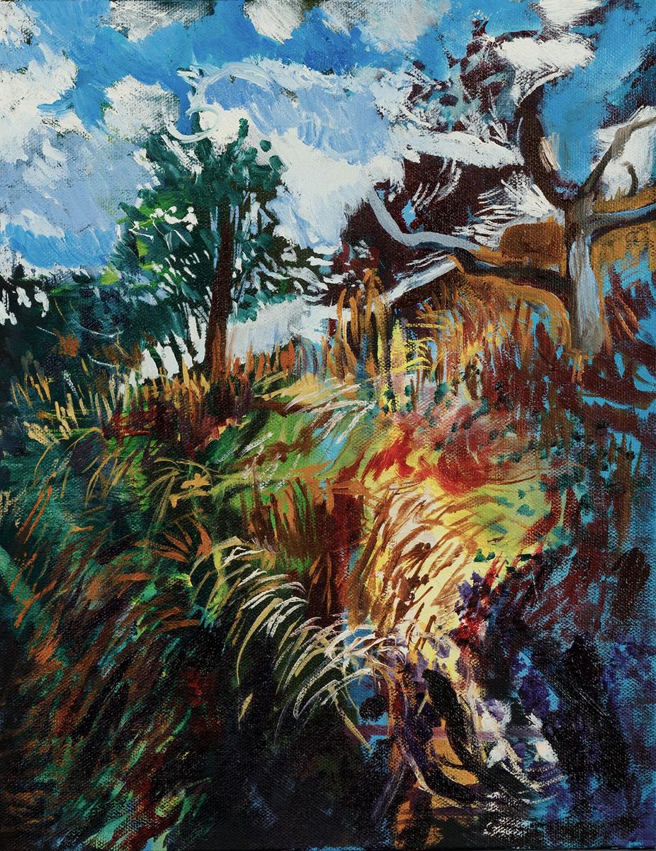 Seth Ruggles Hiler Landscape Painting - Sandy Hook Vegetation