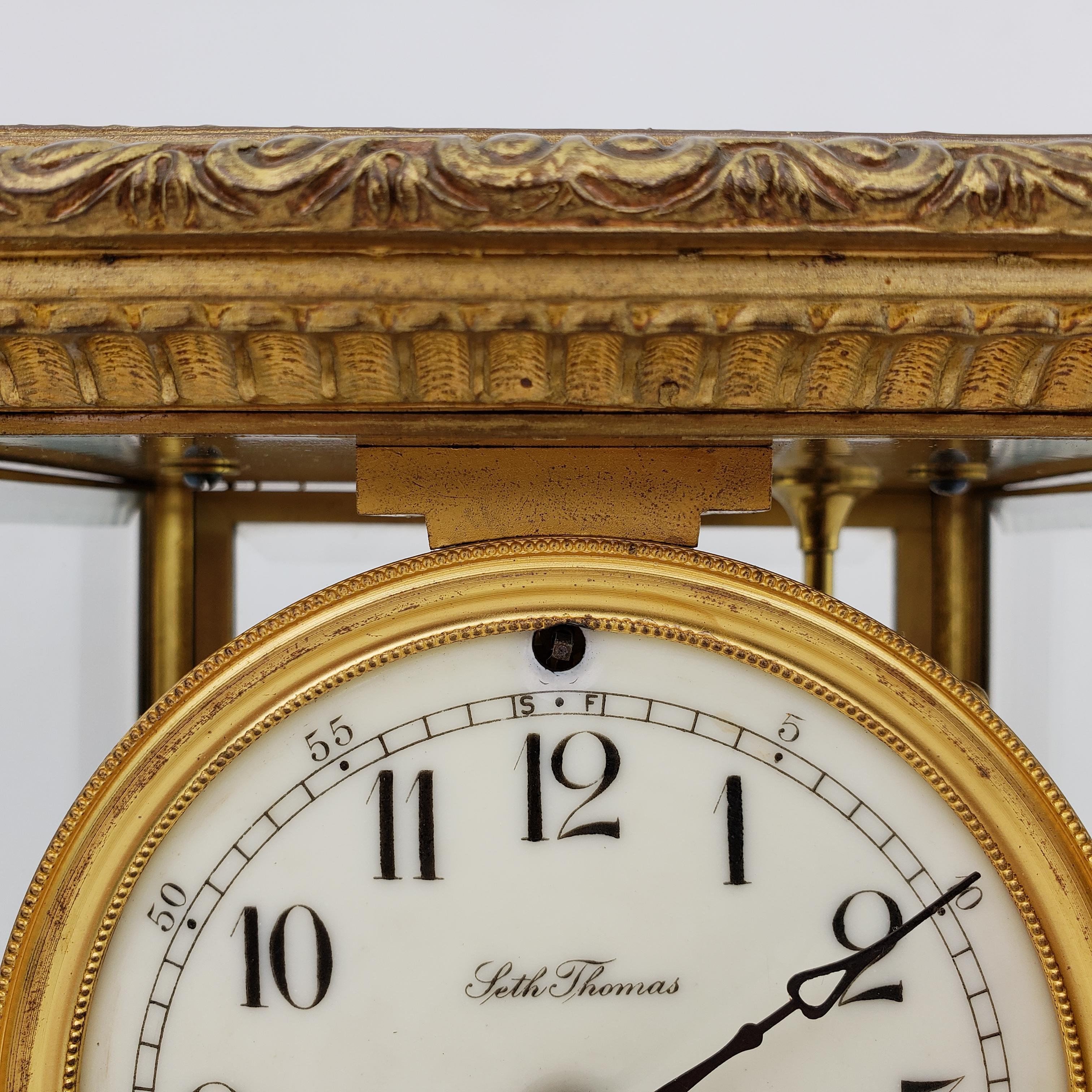 American Seth Thomas Antique Mantel Clock For Sale