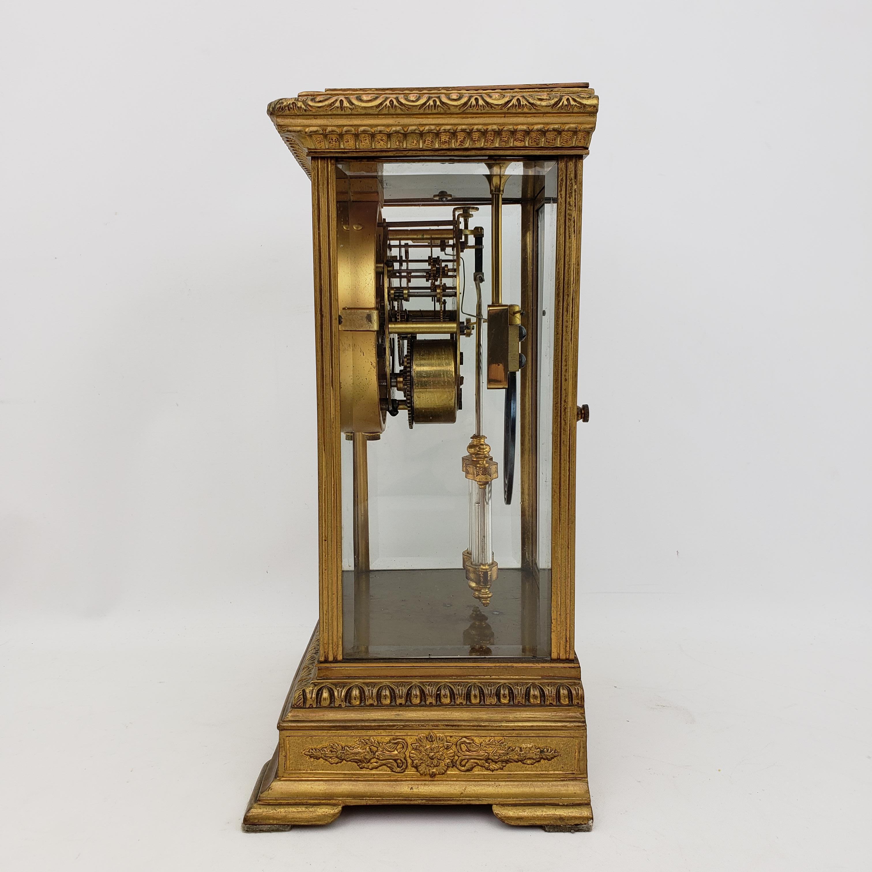 Brass Seth Thomas Antique Mantel Clock For Sale