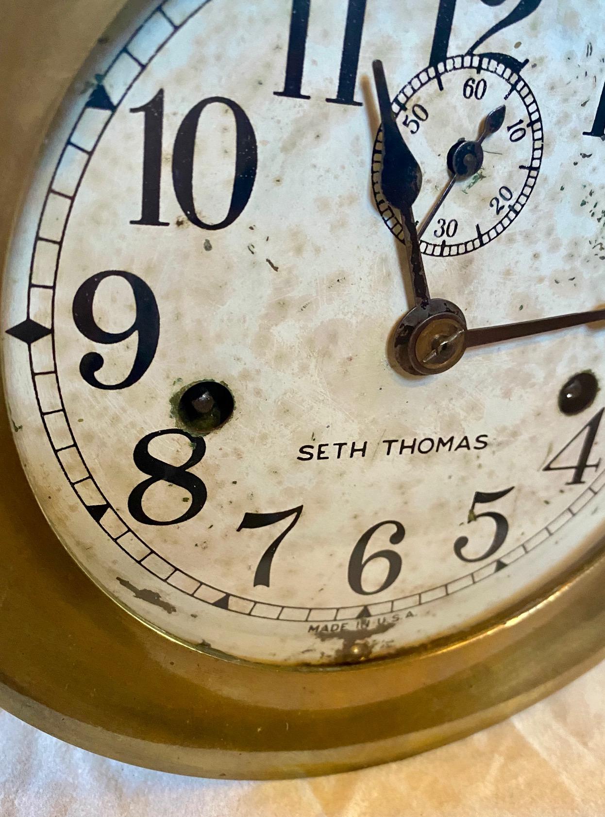seth thomas brass clock