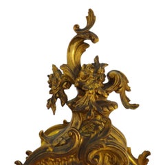 Seth Thomas Louis XIV Style Gilt Bronze Open Escapement Mantle Clock c1900