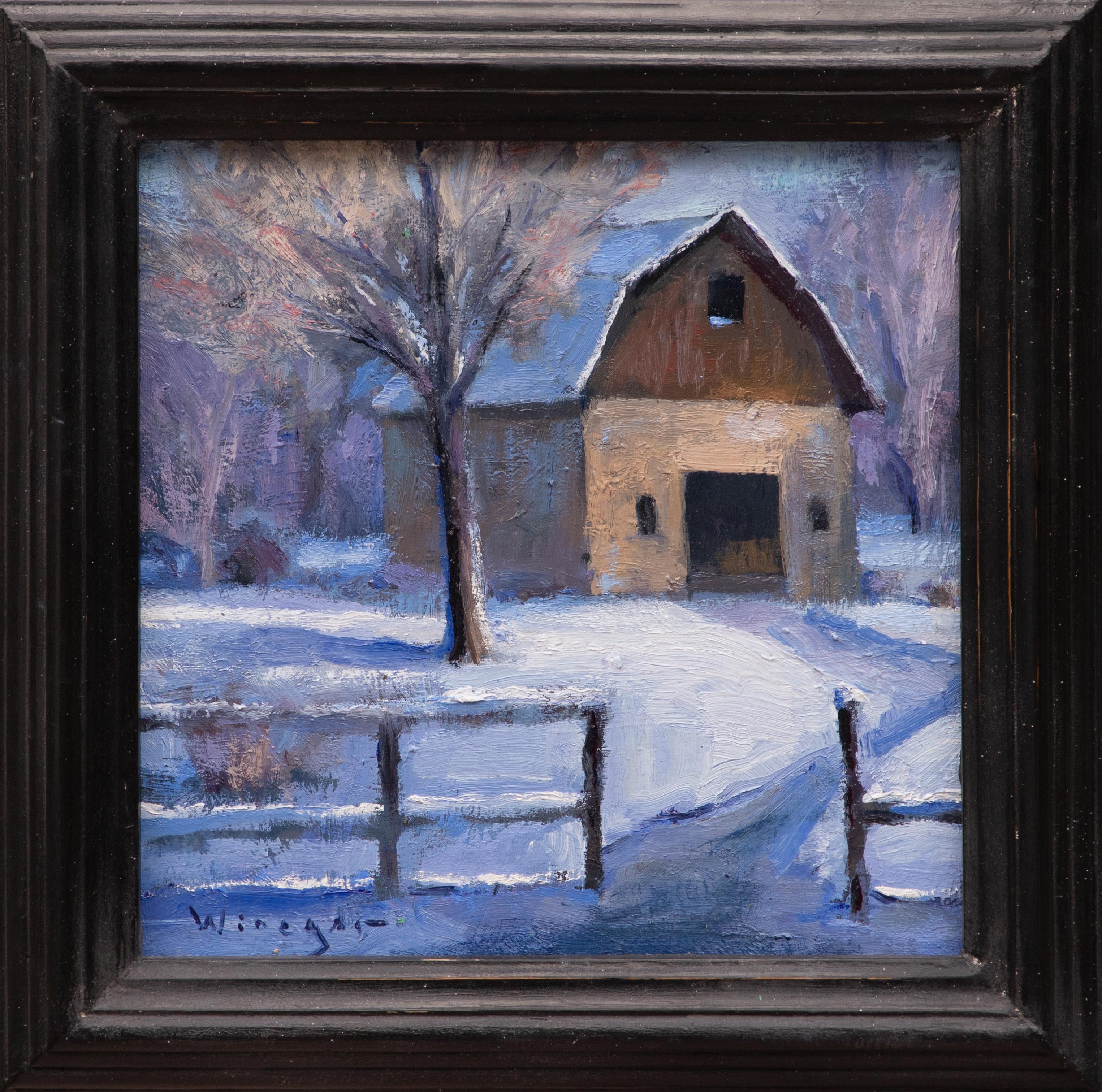 Seth Winegar Landscape Painting – Ein Morgen voller Schnee