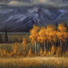 "A Season of Blues and Golds" by Seth Winegar, Autumn Color Oil painting