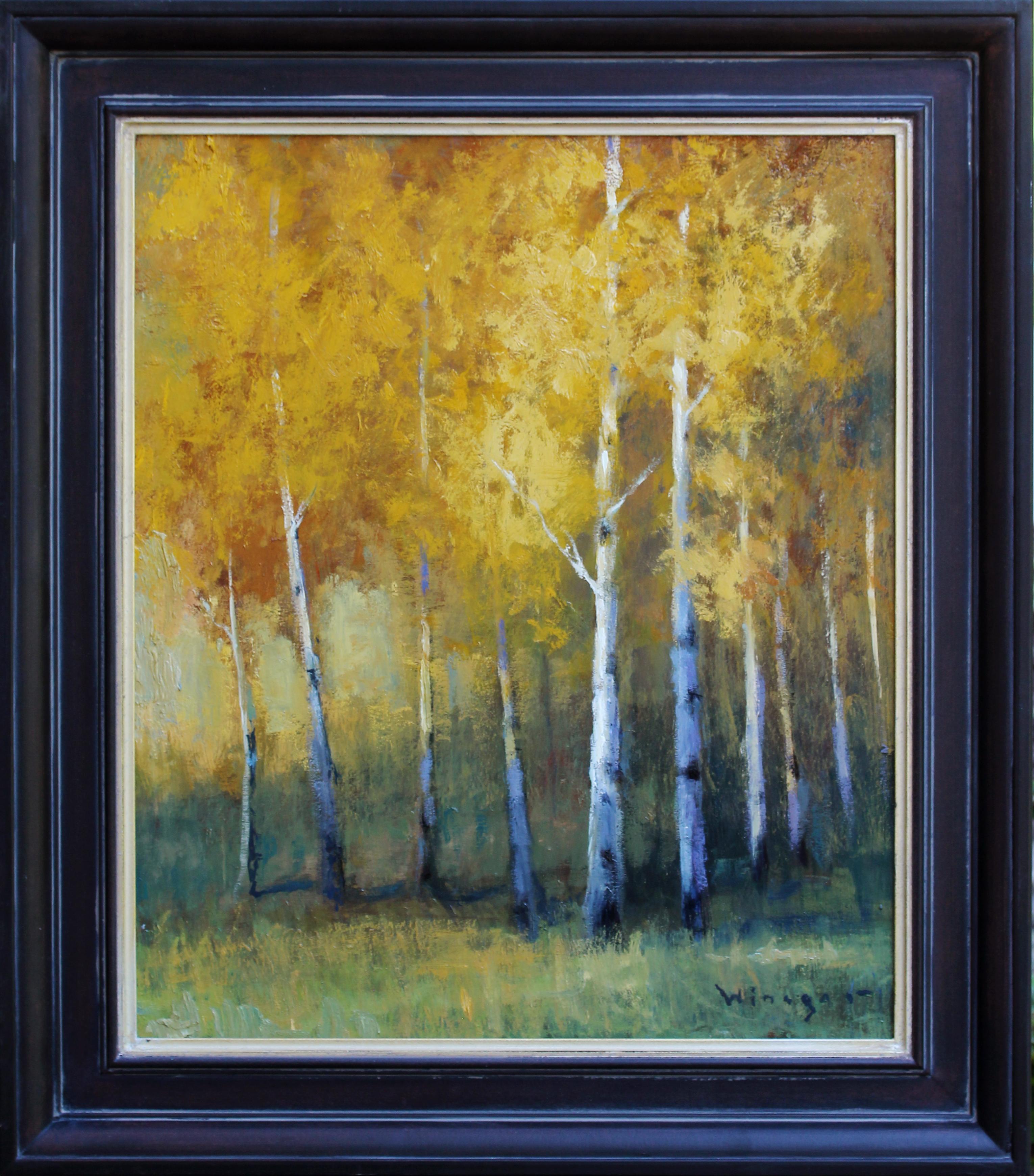 Aspen Grove – Painting von Seth Winegar