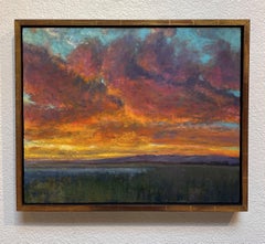 "Prism Sky" (2024) di Seth Winegar, Pittura a olio, Paesaggio al tramonto