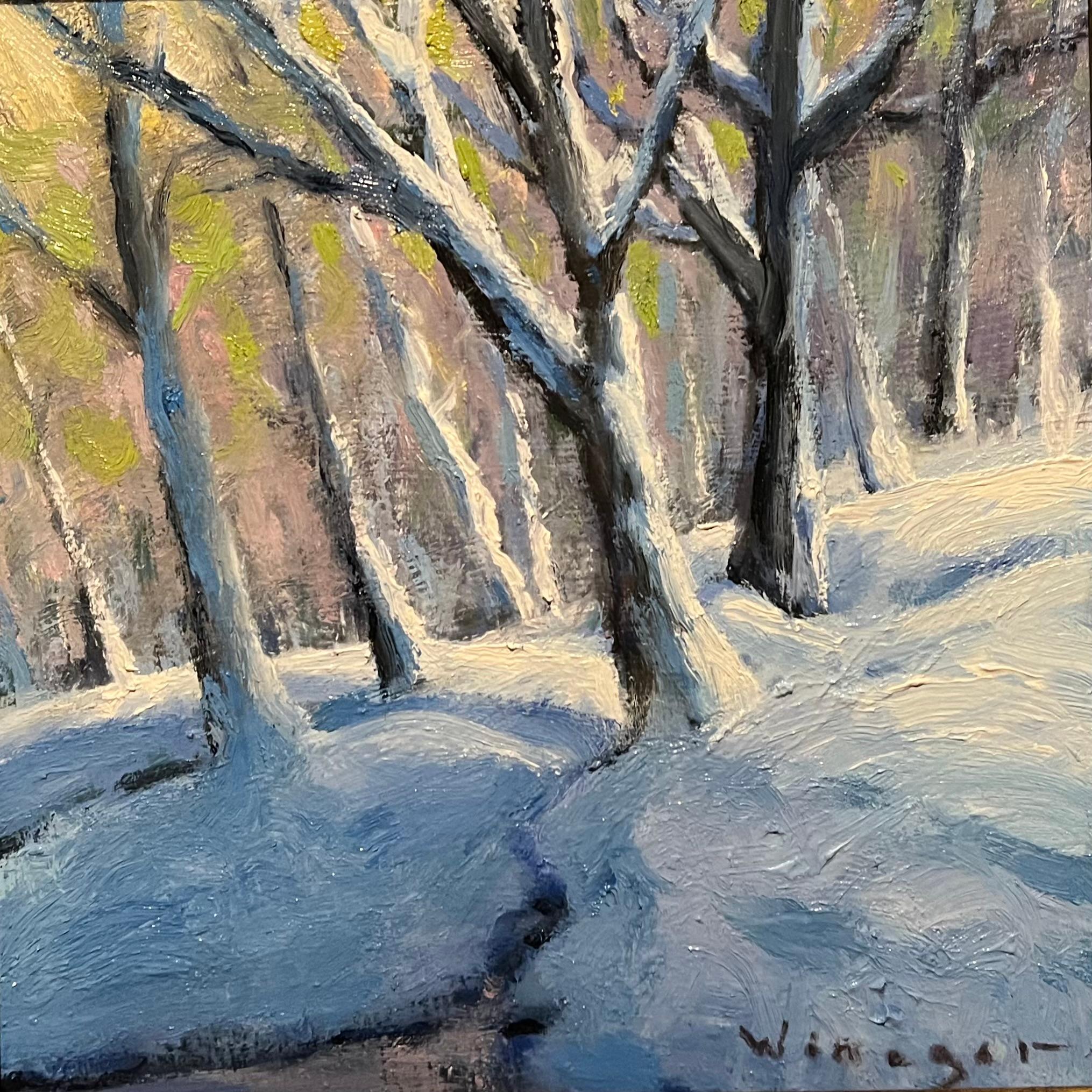 Snow Blanket - Impressionist Painting by Seth Winegar