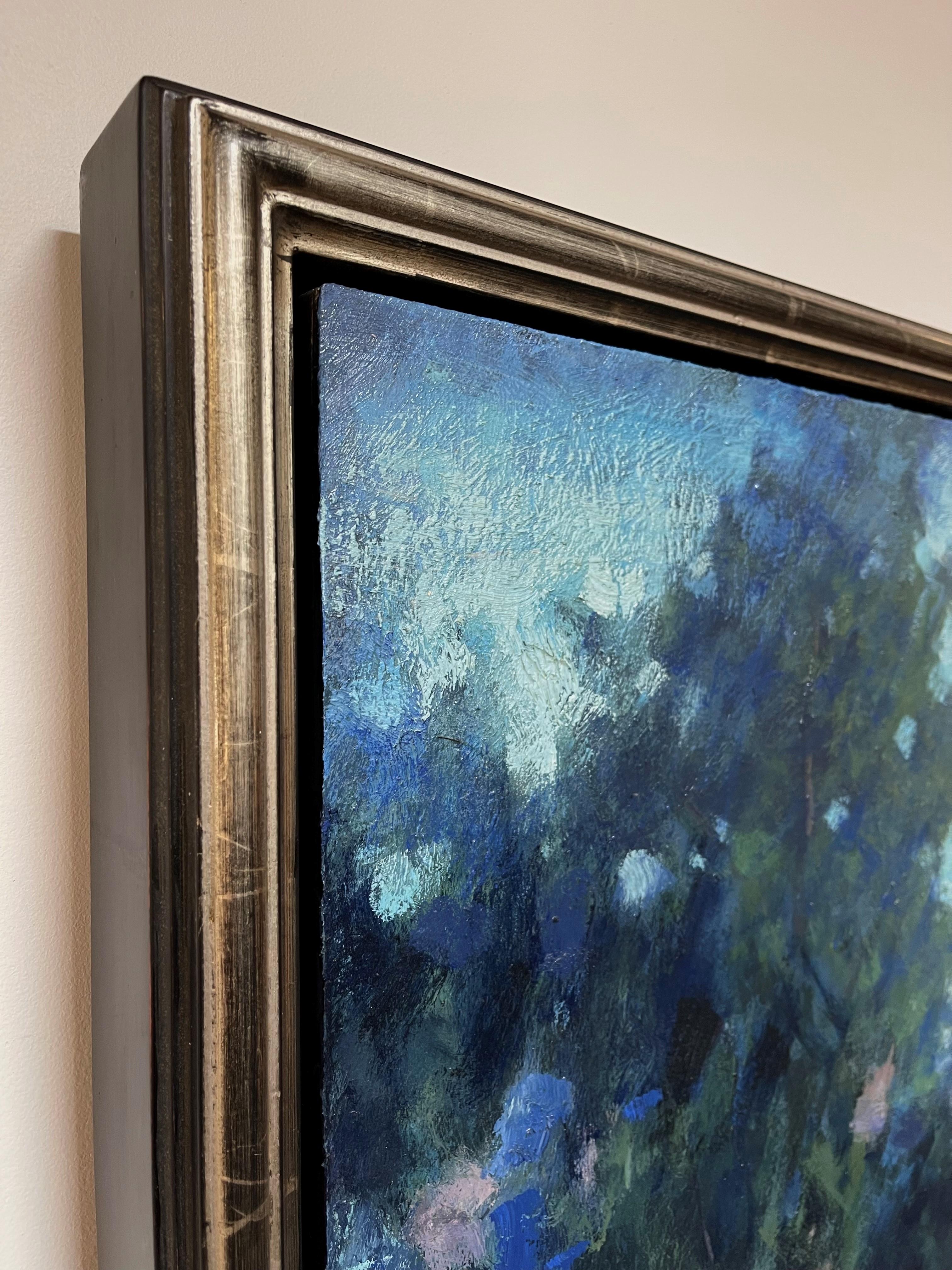 „Sommergarten“ Ölgemälde (Impressionismus), Painting, von Seth Winegar