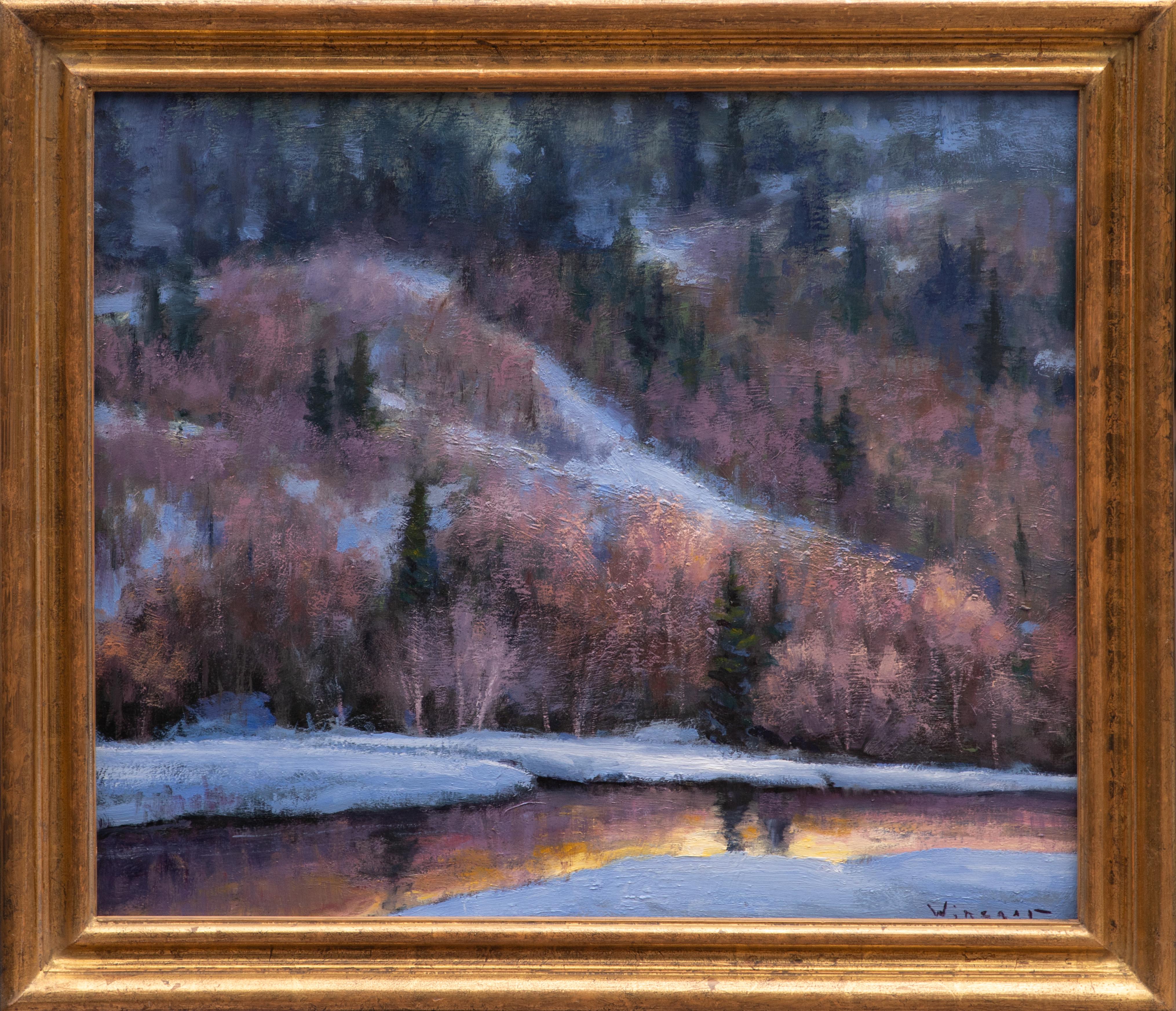 Seth Winegar Landscape Painting – Wenn der Fluss spricht