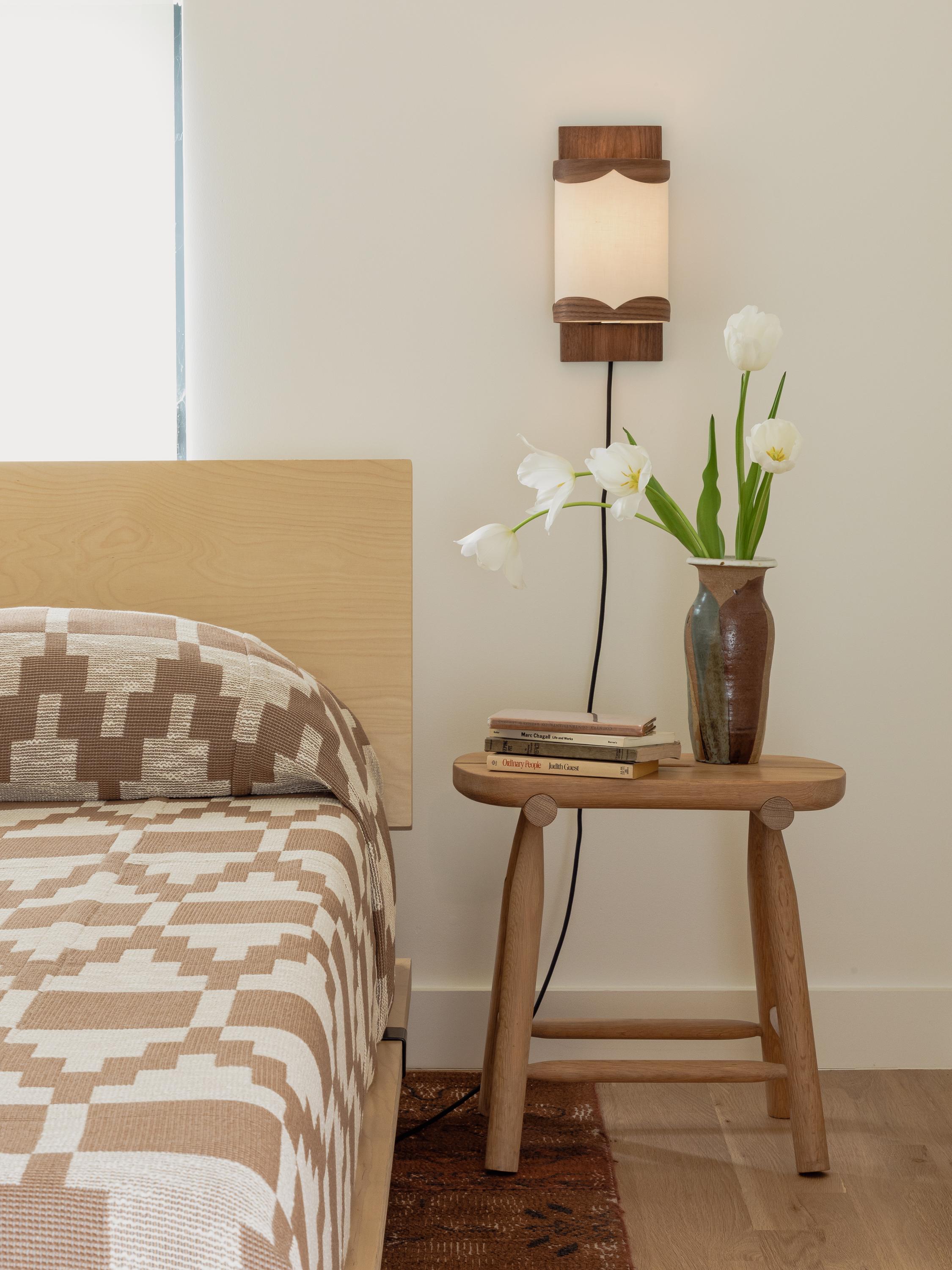 Named after the serene Seto Inland Sea of Japan, the Seto sconce is a contemporary reinterpretation of traditional Japanese wooden lanterns, blending warmth, craftsmanship, and refined form. Its frame is crafted from steam-bent wood shaped into a