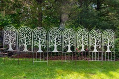 Set of Seven 1960s Metal Garden Tree and Bird Trellises, USA