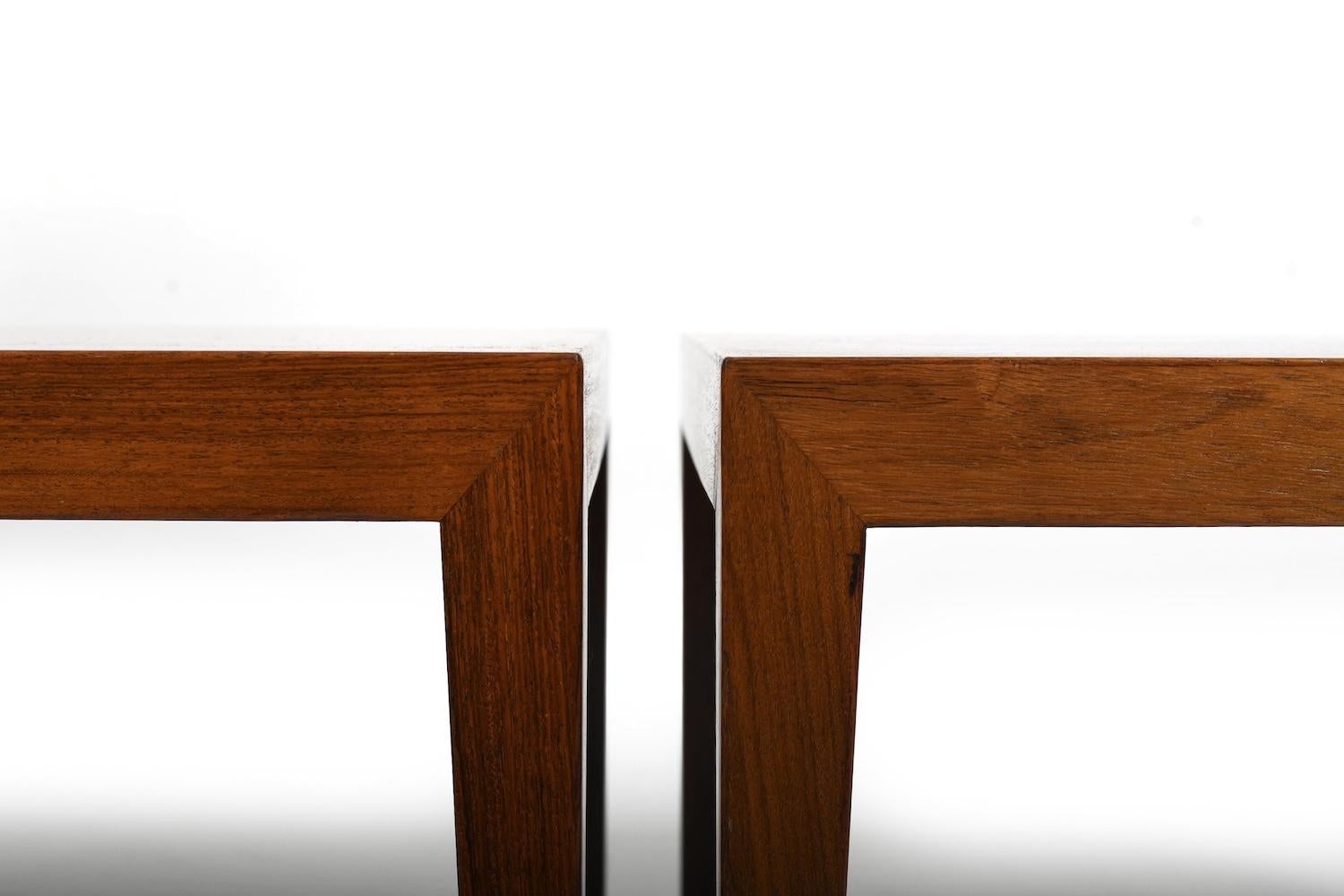 Sett Coffee Tables by Severin Hansen for Haslev Møbelsnedkeri en vente 2