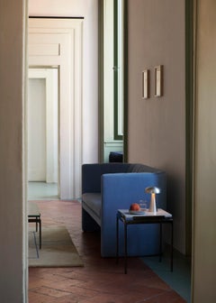 Sett LN11 Side Table-Dark Chrome /Bianco Carrara Marble, by Luca Nichetto for &T