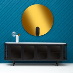 Settebello Glass Black Cabinet by Matteo Zorzenoni