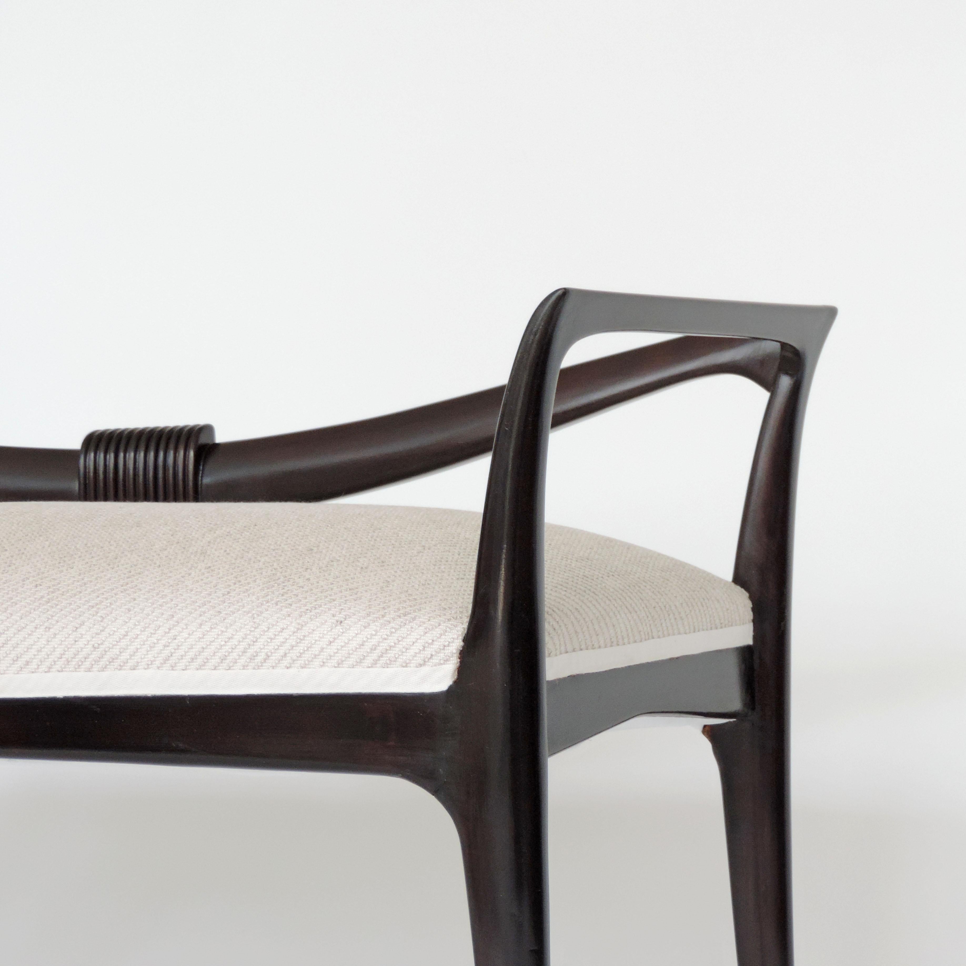 Mid-20th Century Settee Attributed to Emilio Lancia, Italy, 1940s