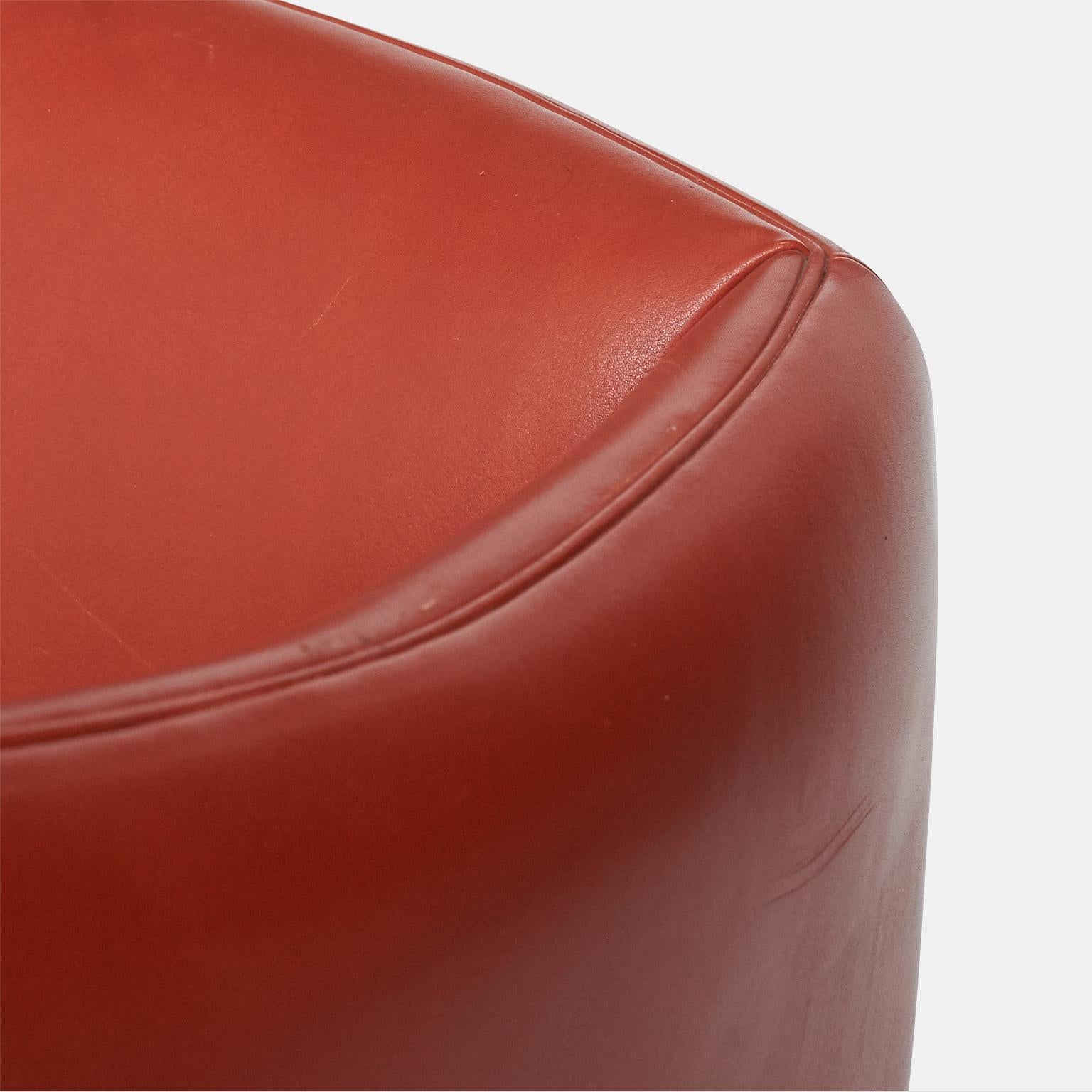 Leather Settee by Illum Wikkelso For Sale