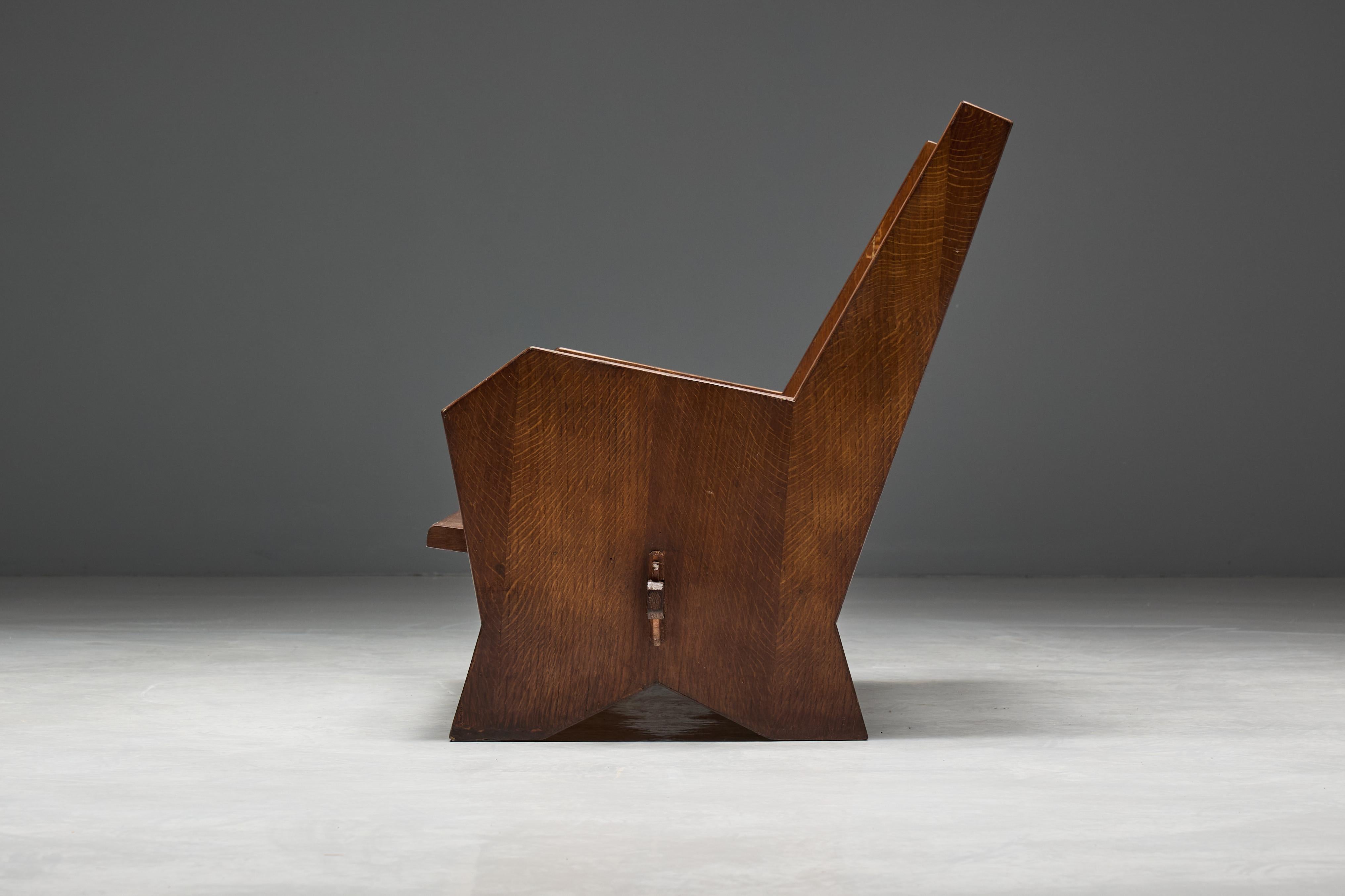 Milieu du XXe siècle Settee en hêtre teinté, Italie, années 1940 en vente