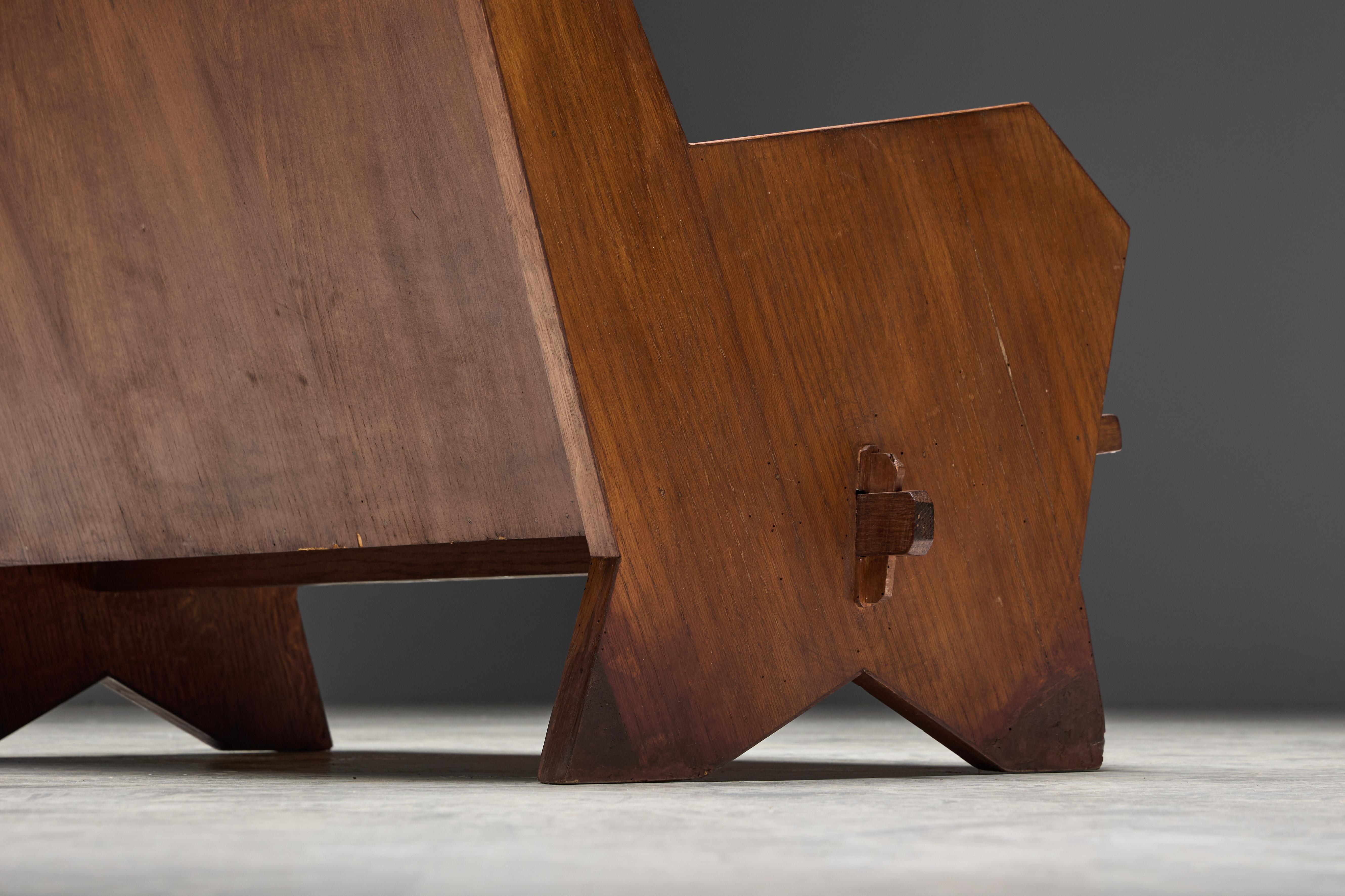 Settee en hêtre teinté, Italie, années 1940 en vente 2