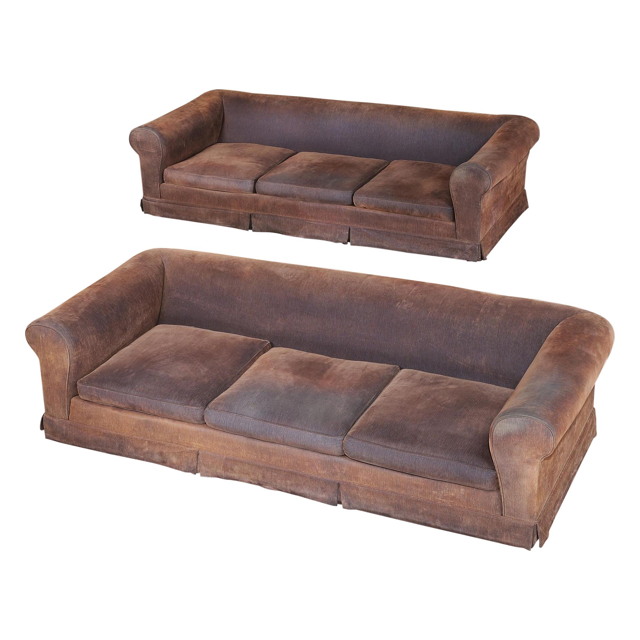 Settee, canapé, paire de 6 places, fait sur-mesure, Terence Conran, Sutton Place en vente