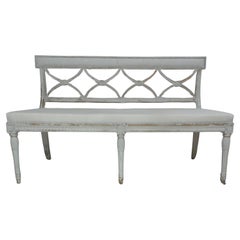 Settee Swedish Gustavian Style 100% Original Paint