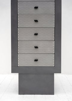 Settimanale Chest of drawers / Tallboy by Matteo Thun for Bieffeplast, 1985