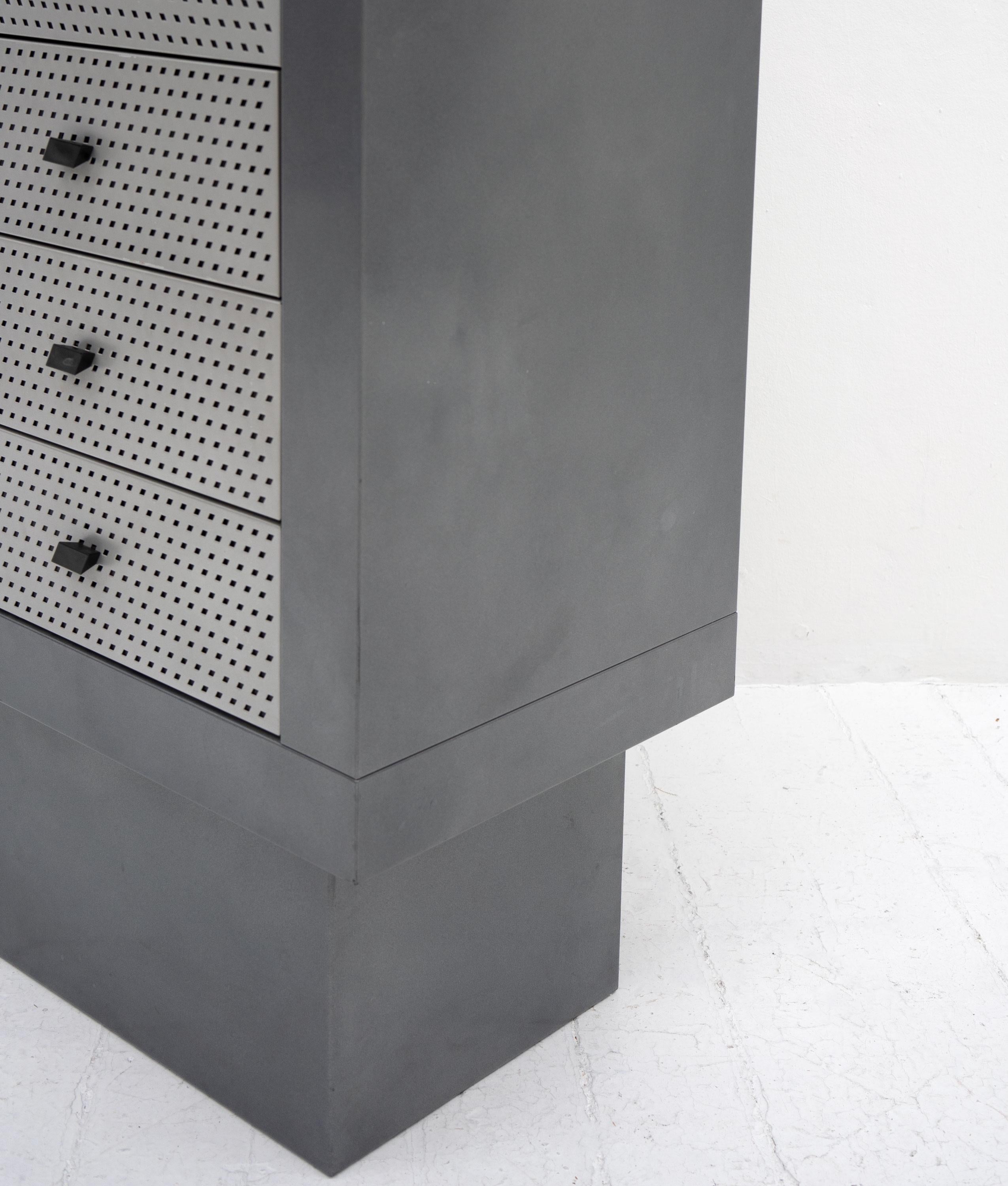 Late 20th Century Settimanale Chest of drawers / Tallboy by Matteo Thun for Bieffeplast, 1985 For Sale