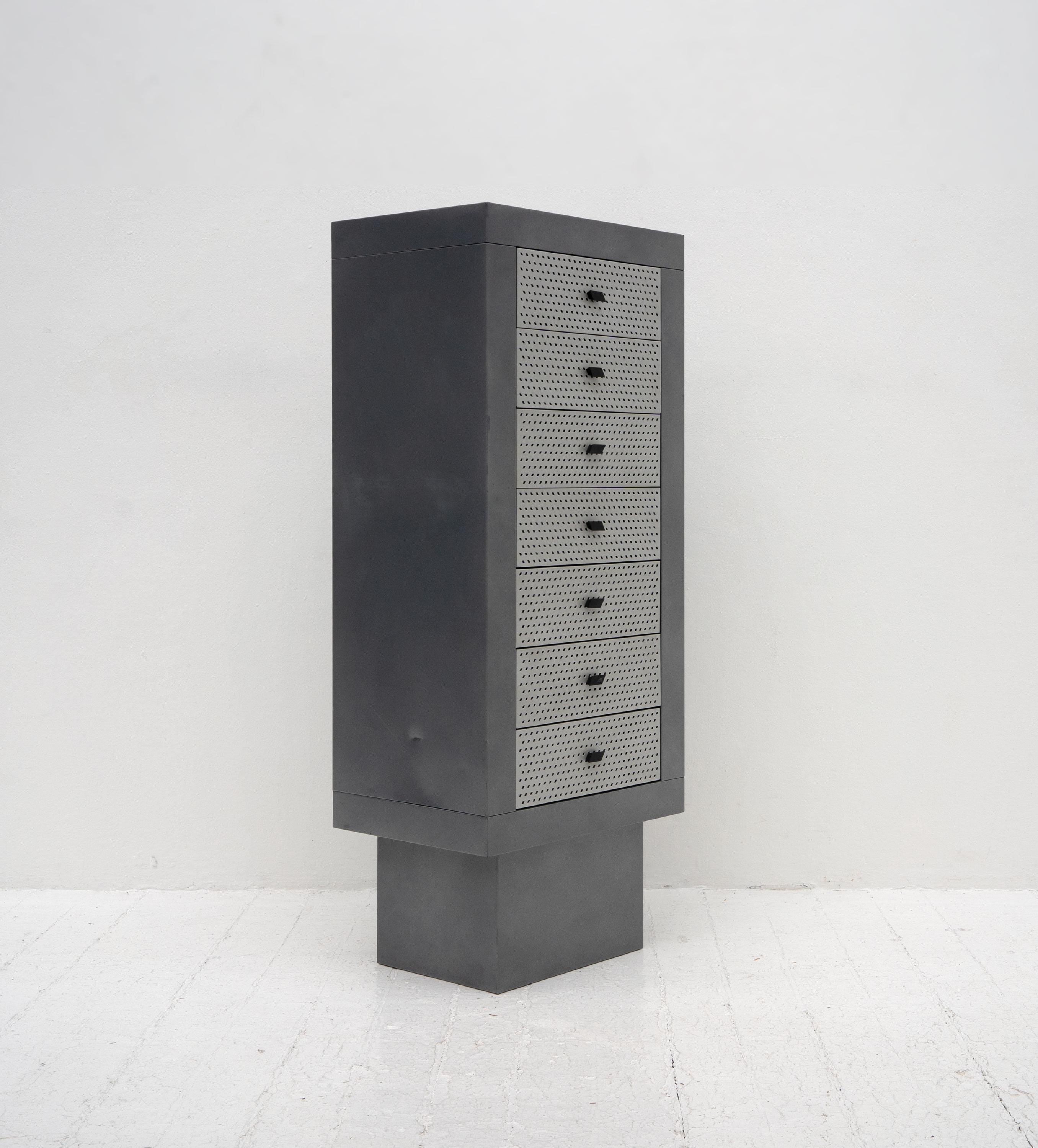 Settimanale Chest of drawers / Tallboy by Matteo Thun for Bieffeplast, 1985 For Sale 1
