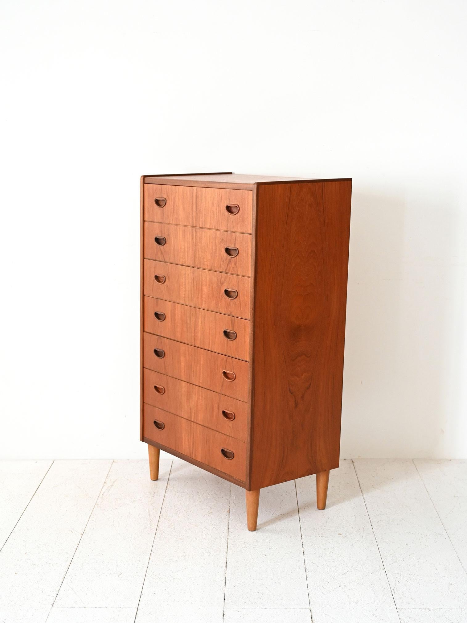 Settimanale scandinavo in teak anni ’50 Scandinavian en venta