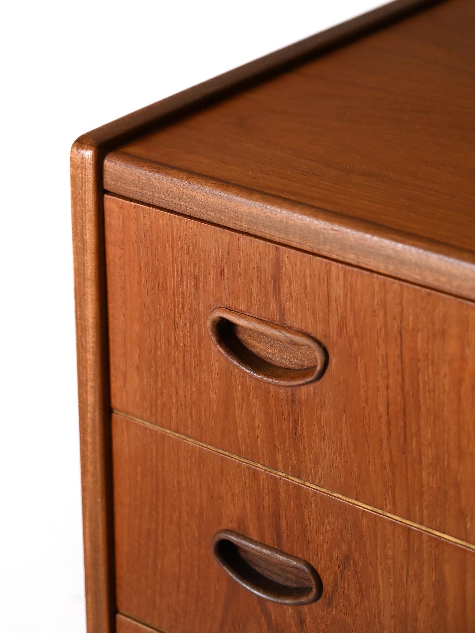 Settimanale scandinavo in teak anni ’50 en venta 1