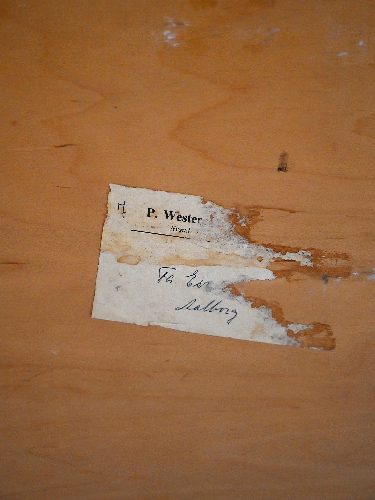 Settimanale scandinavo in teak anni ’50 en venta 2