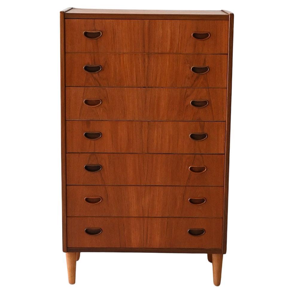 Settimanale scandinavo in teak anni ’50 en venta