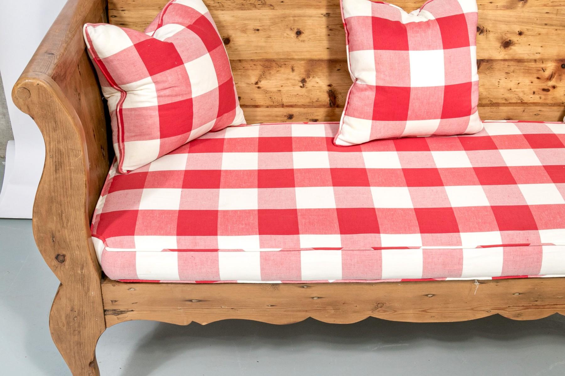 Settle Bench Rustic American Entryway Furniture Bench Classic American Bench en vente 6