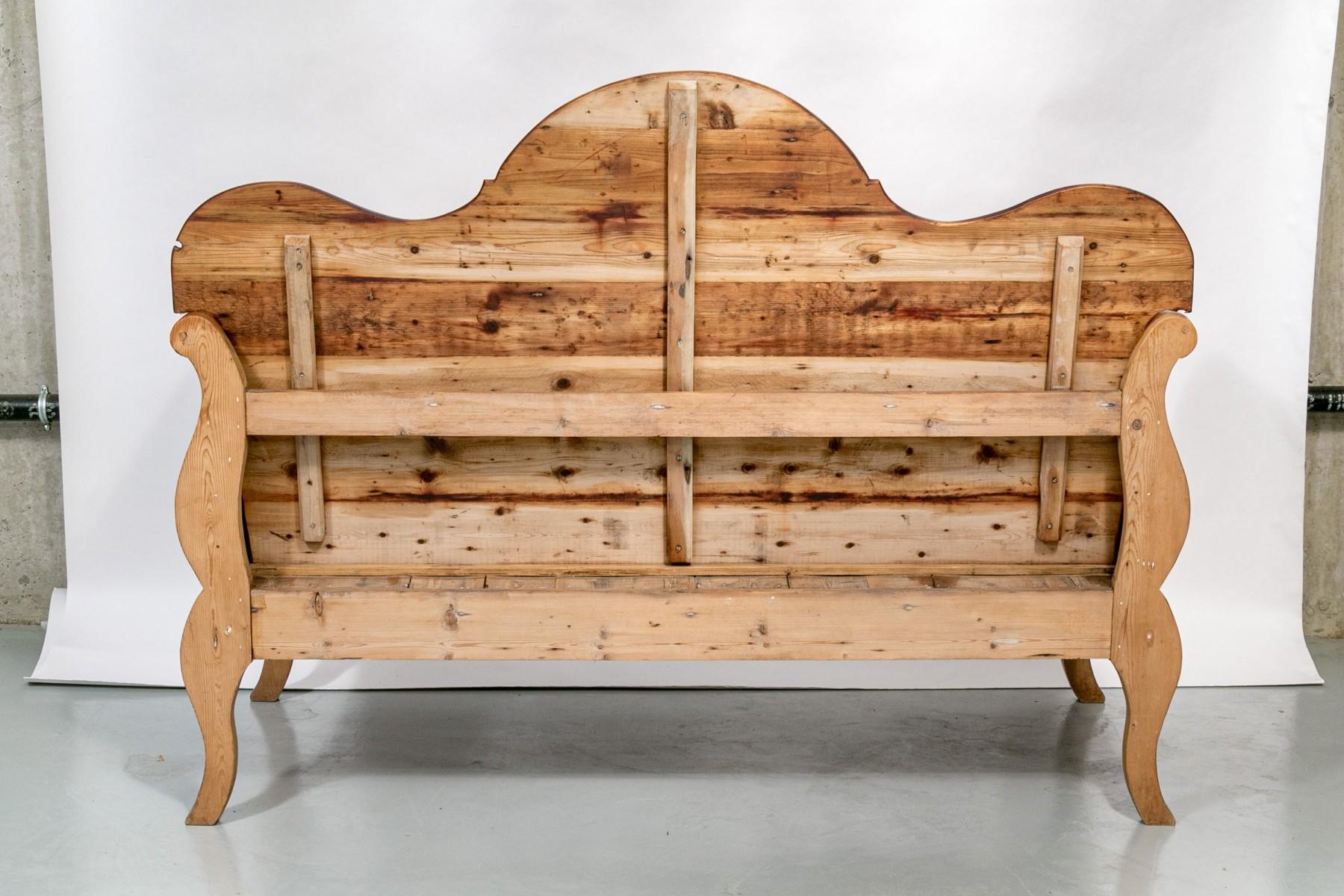 Settle Bench Rustic American Entryway Furniture Bench Classic American Bench en vente 8