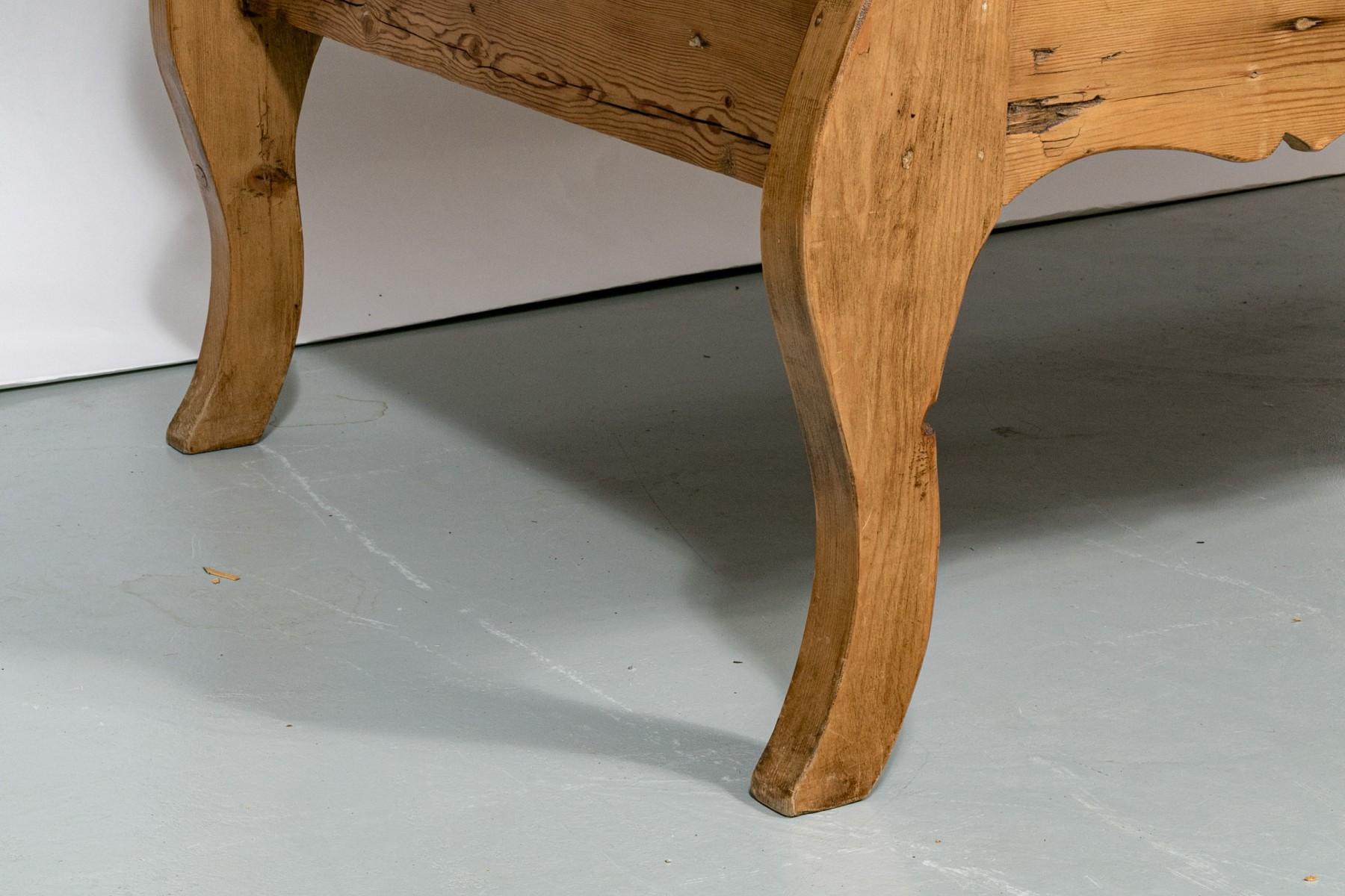 Settle Bench Rustic American Entryway Furniture Bench Classic American Bench en vente 11