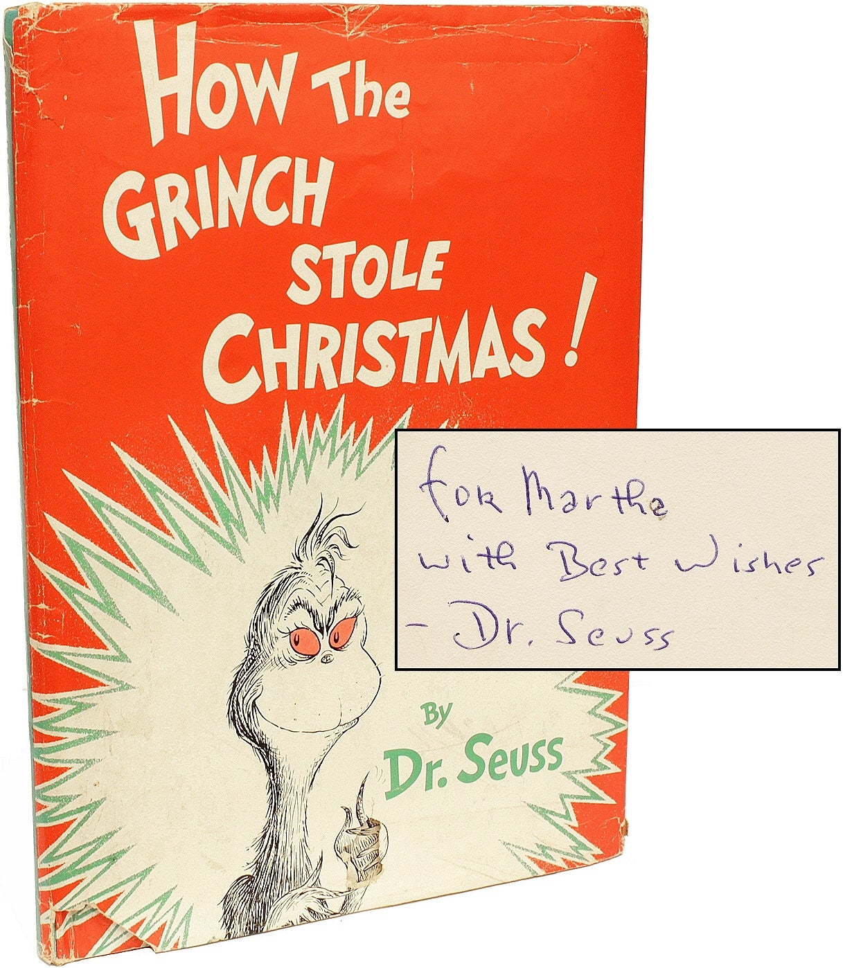 SEUSS - GEISEL. How The Grinch Stole Christmas. FIRST ED 
A PRESENTATION COPY