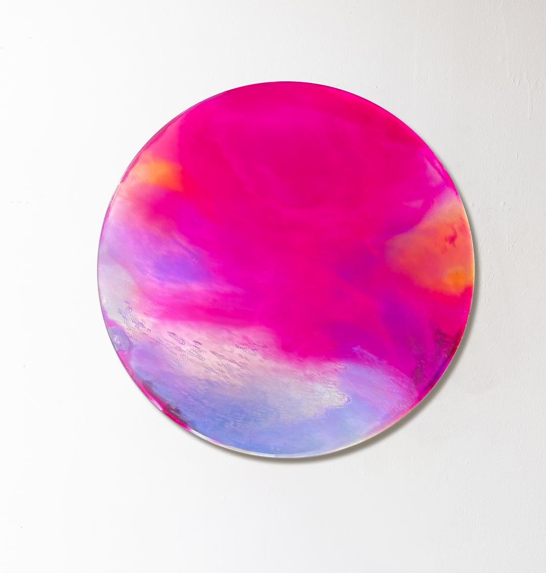 Seva by Courtney Kinnare

2023

Resin, Acrylic, Ink, & Pigment Powder on Mirrored Glass

Dia 24