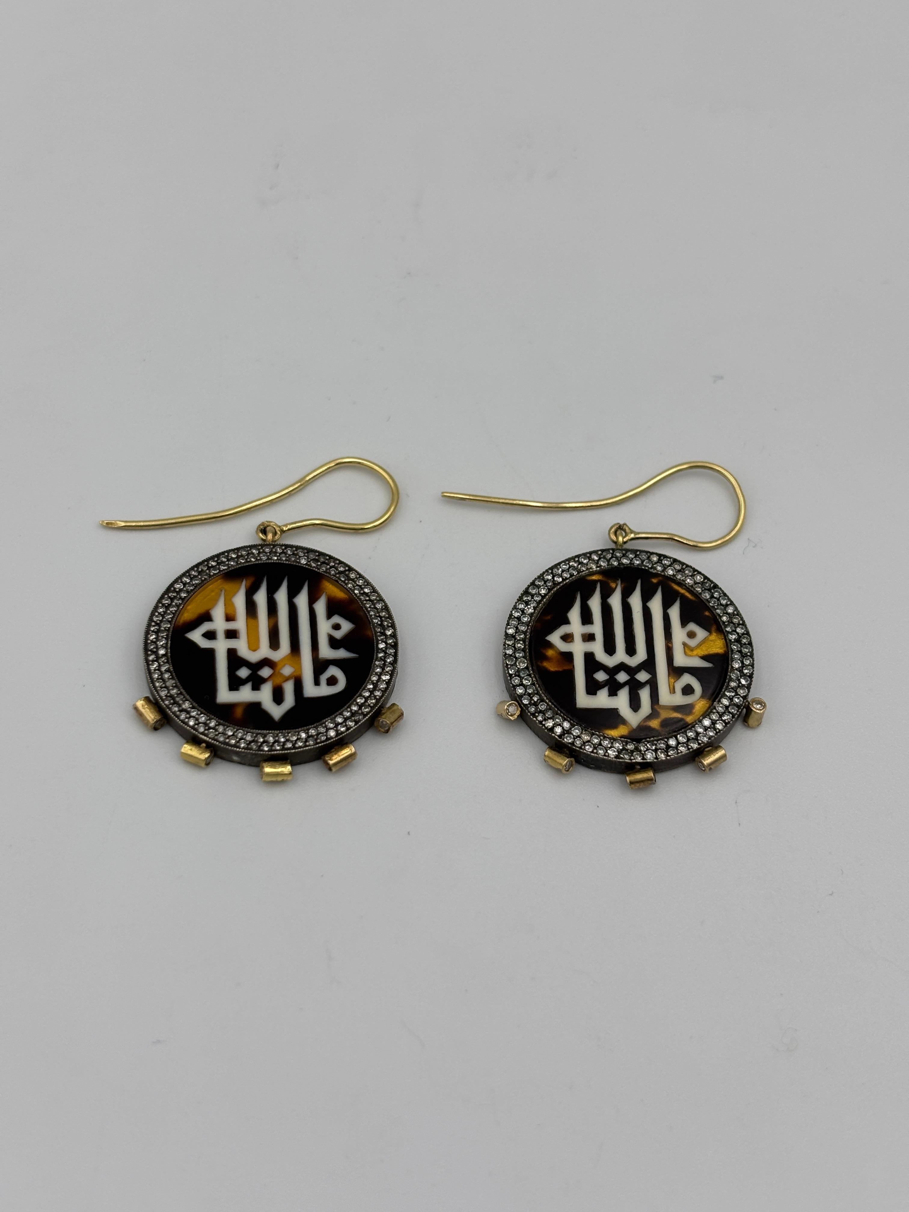 Sevan Bıçakçı 18k gold, silver and diamond earrings 2