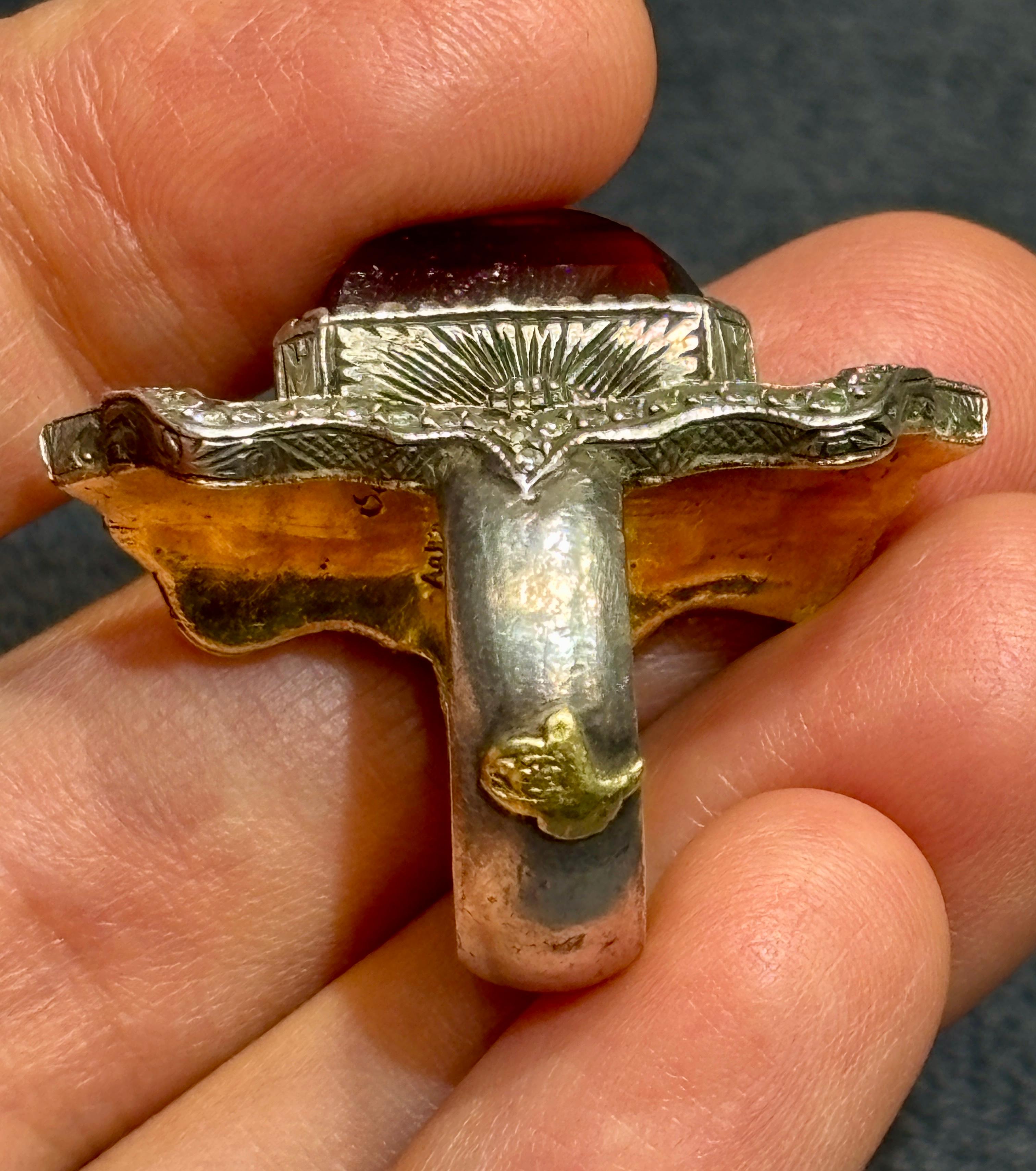 Women's or Men's Sevan Bıçakçı 24k gold and silver cocktail ring with tourmaline and diamonds